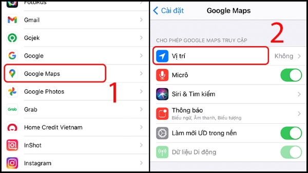 Google Maps không chỉ đường