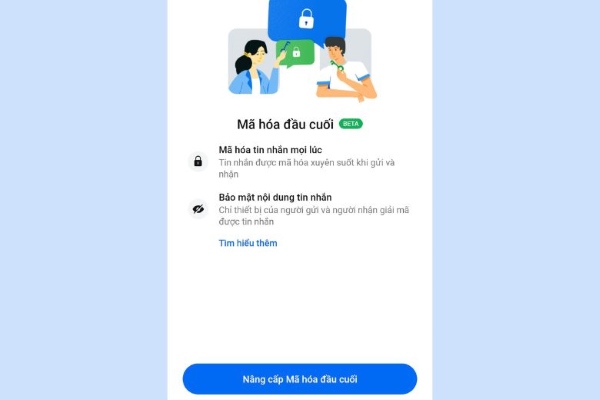 mã hóa đầu cuối Zalo là gì