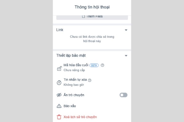 mã hóa đầu cuối Zalo là gì