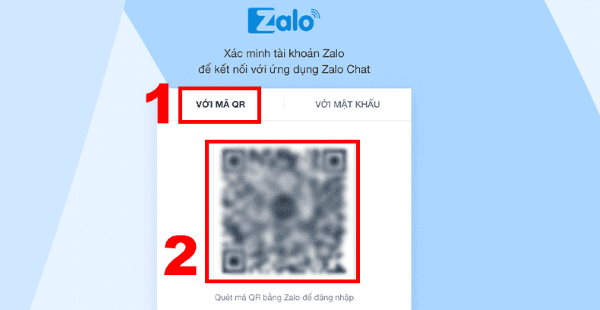 quét mã QR trên Zalo máy tính
