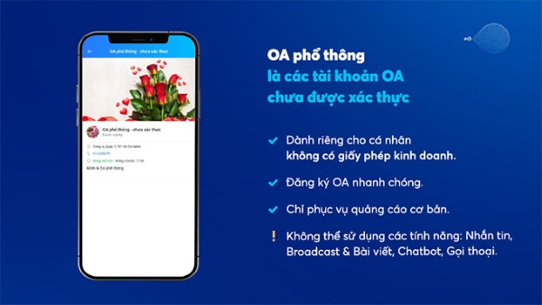 tài khoản Business Zalo là gì