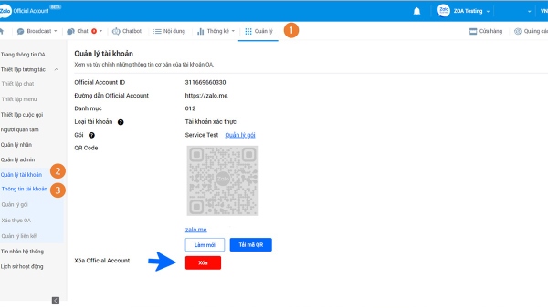 tài khoản Business Zalo là gì