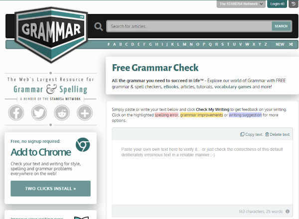 trang web kiểm tra ngữ pháp tiếng Anh
