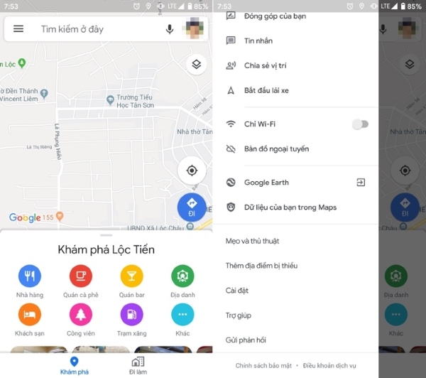 xem tốc độ di chuyển trên Google Maps