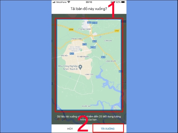bản đồ ngoại tuyến cho iphone