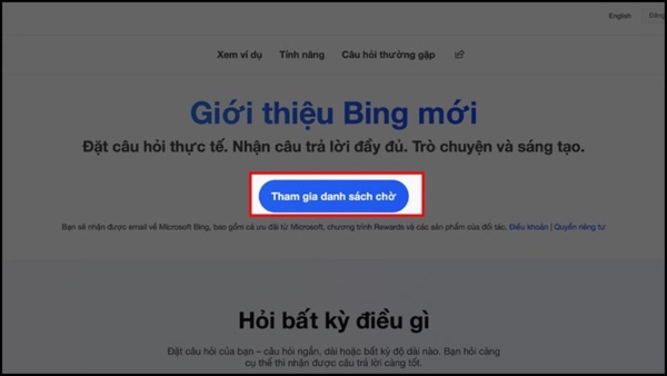 Chọn mục Tham gia danh sách chờ