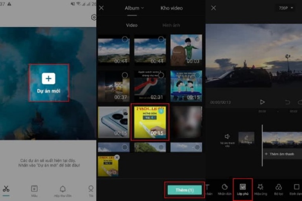 cách chèn ảnh vào video trên capcut