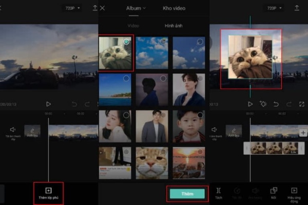 cách chèn ảnh vào video trên capcut