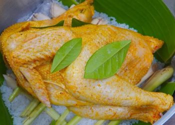 Cách làm gà hấp muối bằng lò nướng thơm ngon vàng ươm