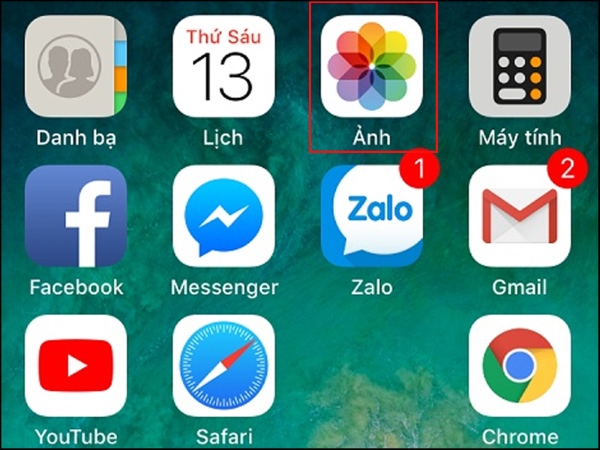 Tìm file ảnh và video trên Zalo trong ứng dụng Ảnh của iPhone