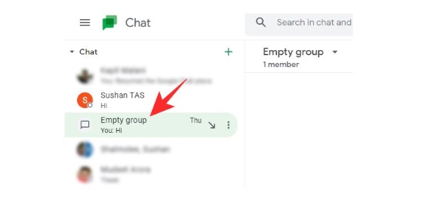 Nhấn vào tên nhóm