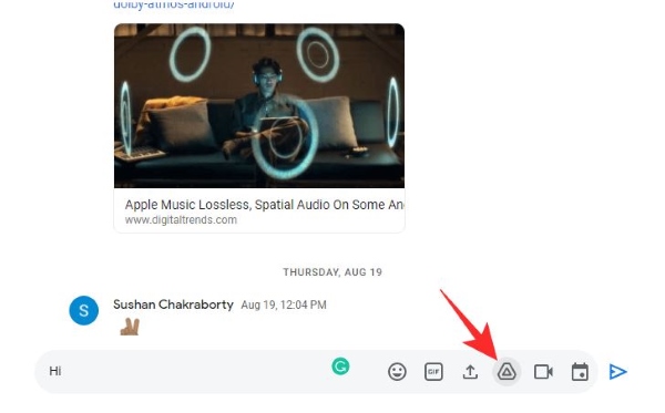 Nhấp vào biểu tượng Google Drive