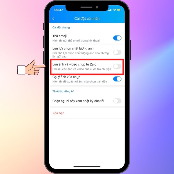 zalo tự tải file về điện thoại