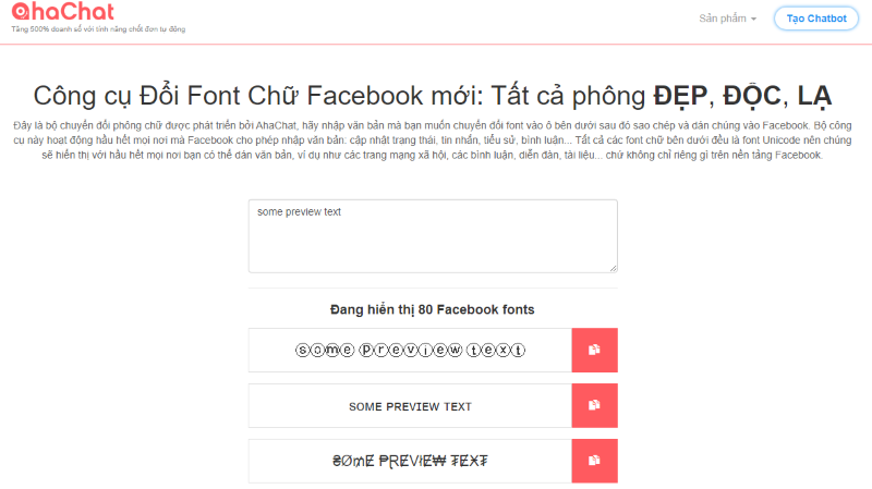 đổi font chữ facebook