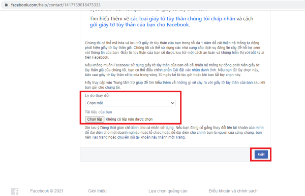 đổi tên Facebook