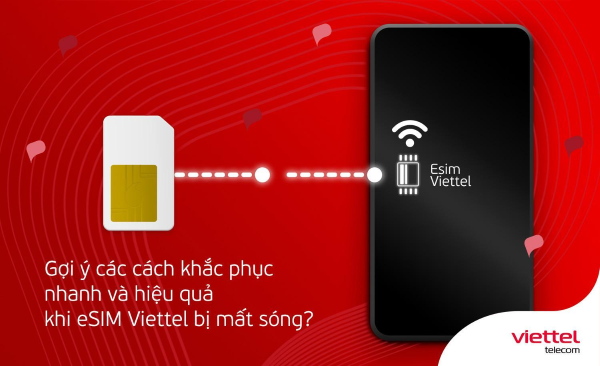 eSIM mất sóng