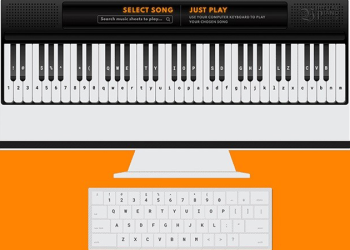 chơi piano trên máy tính bằng bàn phím