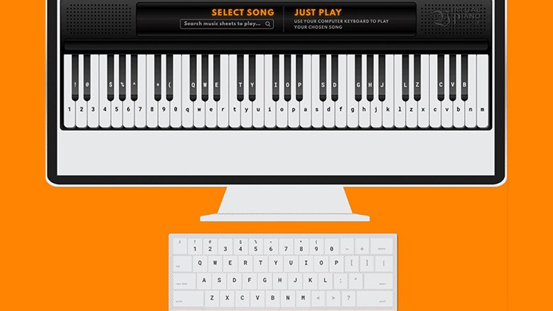 chơi piano trên máy tính bằng bàn phím