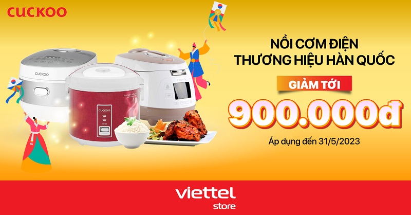 Cuckoo – Nồi cơm thương hiệu Hàn Quốc giảm tới 900.000đ