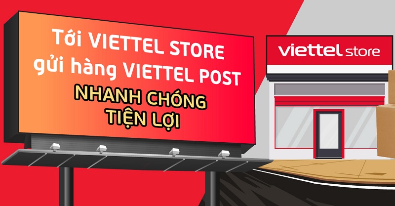 Gửi hàng nhanh chóng, tiện lợi tại hệ thống siêu thị Viettel Store