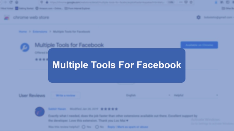Cách sử dụng Multiple Tools For Facebook trên điện thoại và máy tính