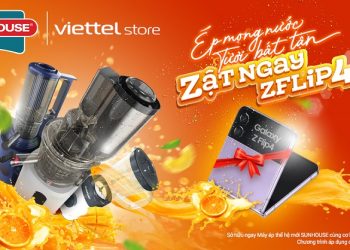 Ép mọng nước – Tươi bất tận – Giật ngay Z Flip4 cùng Sunhouse