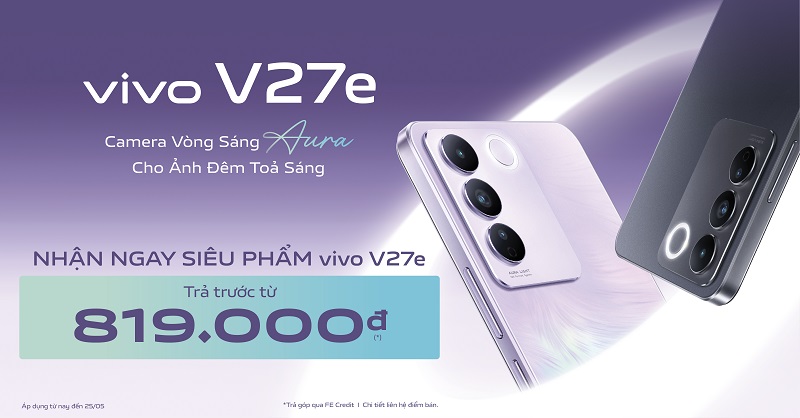 vivo Việt Nam ra mắt V27e – smartphone quay chụp dẫn đầu xu hướng nhiếp ảnh với hệ thống camera vòng sáng Aura