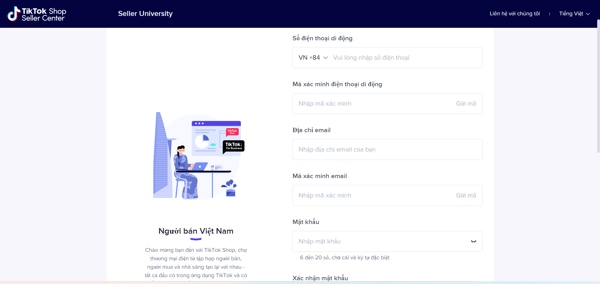 Cách đăng nhập Tiktok Shop