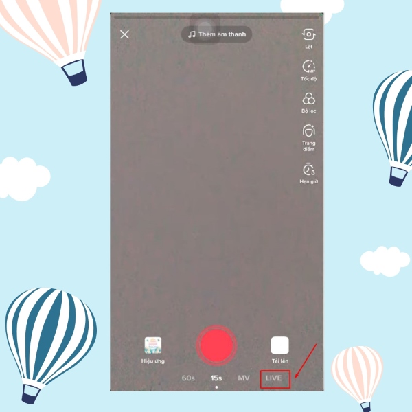 Cách live trên tiktok