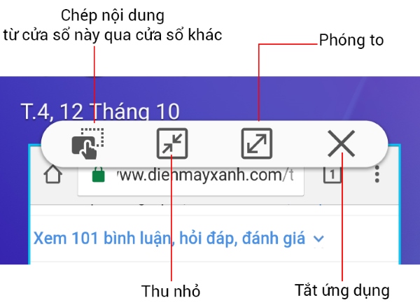 Cách mở 2 ứng dụng trên samsung