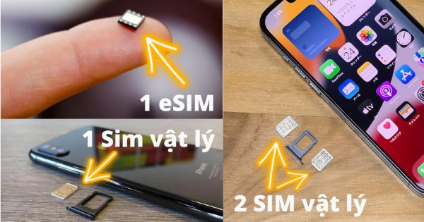 iPhone 2 sim vật lý