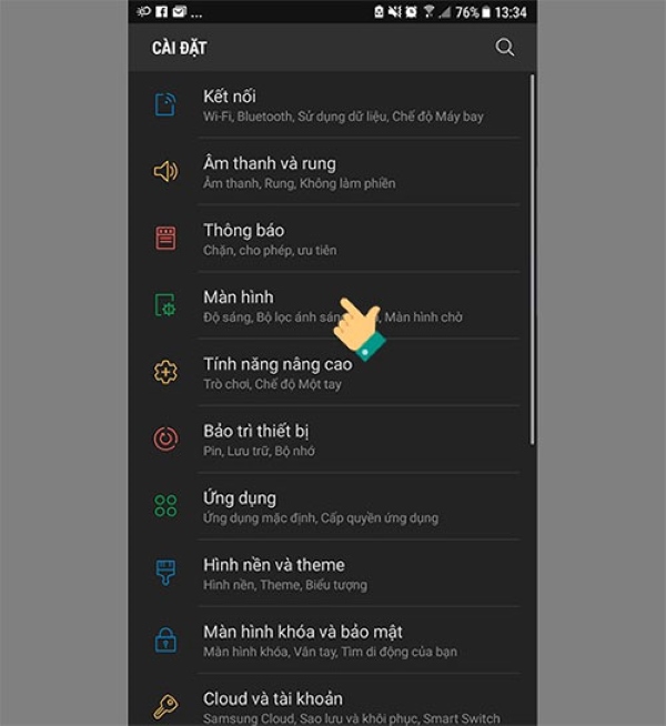 Sắp xếp ứng dụng trên Samsung đẹp