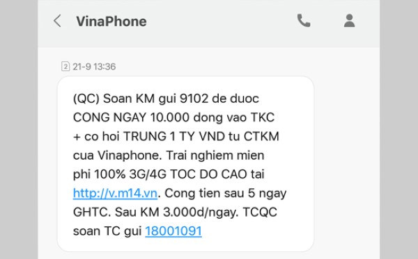 Tắt quảng cáo sim trên iPhone
