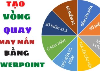 Hướng dẫn làm vòng quay may mắn trong PowerPoint đơn giản, chi tiết