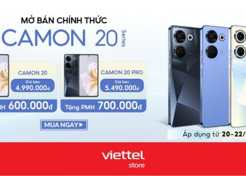 Viettel Store chính thức mở bán TECNO CAMON 20 Series trên toàn quốc