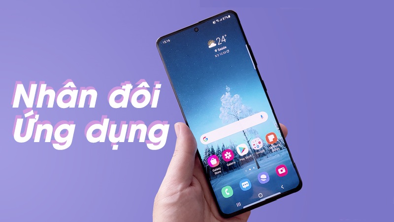 Ứng dụng kép trên samsung