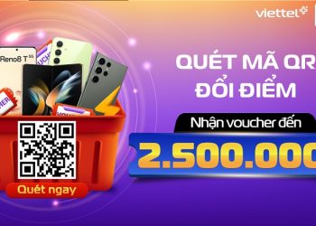 Quét mã QR đổi điểm Viettel++ nhận voucher đến 2.500.000 đồng mua sắm các sản phẩm Samsung và OPPO