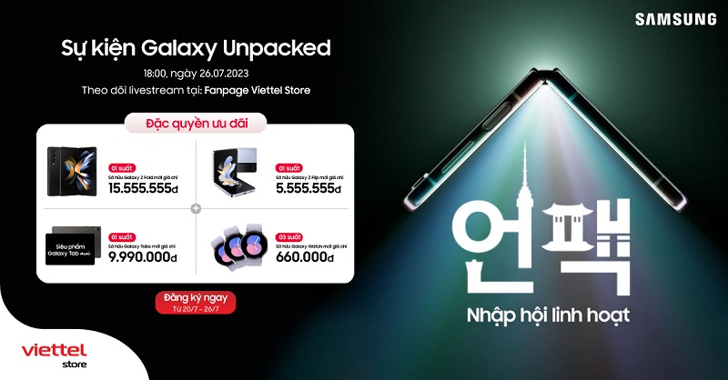 Nhập hội linh hoạt cùng Galaxy Gập mới nhận ngay đặc quyền ưu đãi