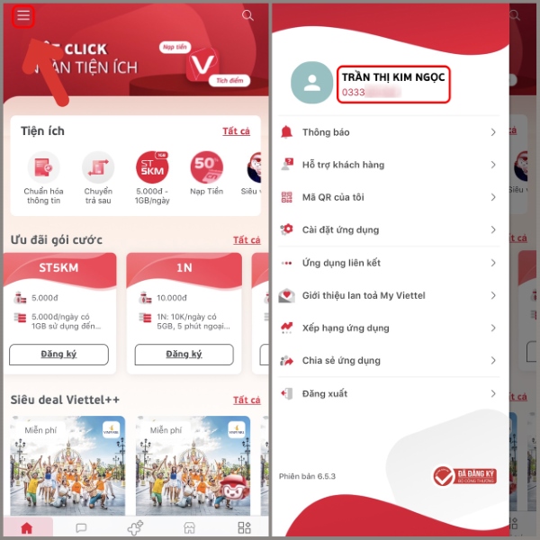 kiểm tra số điện thoại của mình Viettel