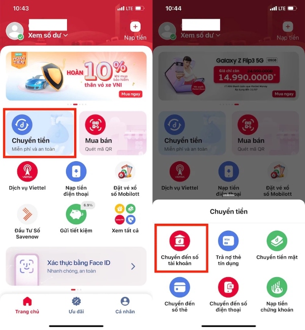 rút tiền từ sim điện thoại về thẻ ngân hàng