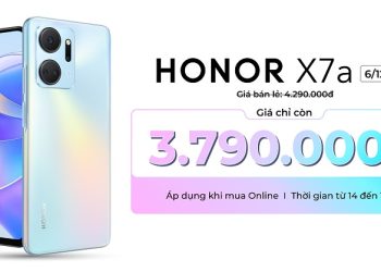 Cuối tuần săn điện thoại Honor X7a giá cực rẻ, chỉ còn 3.790.000 đồng