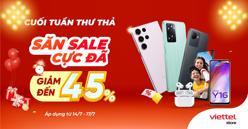 Cuối tuần thư thả – Săn sale cực đã – Giảm đến 45%