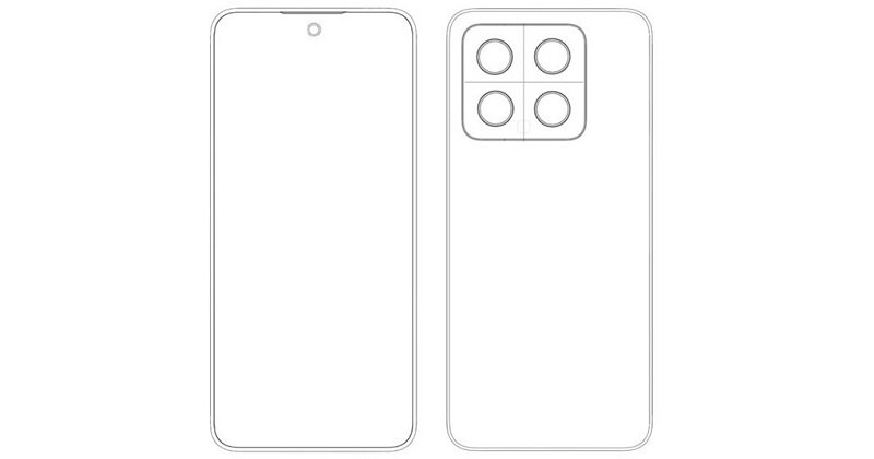 Rò rỉ thiết kế Xiaomi 14 với màn hình phẳng đục lỗ cùng cụm camera sau dạng hình vuông