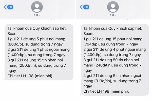 ứng phút gọi viettel
