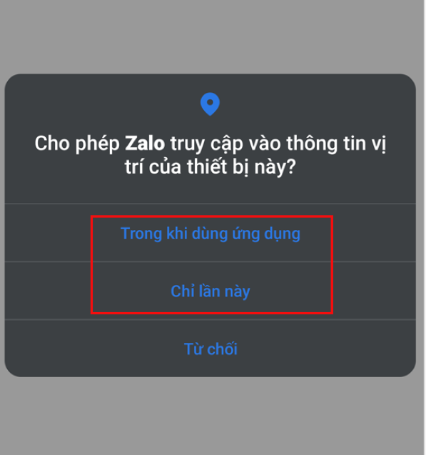 cách tìm bạn quanh đây trên Zalo