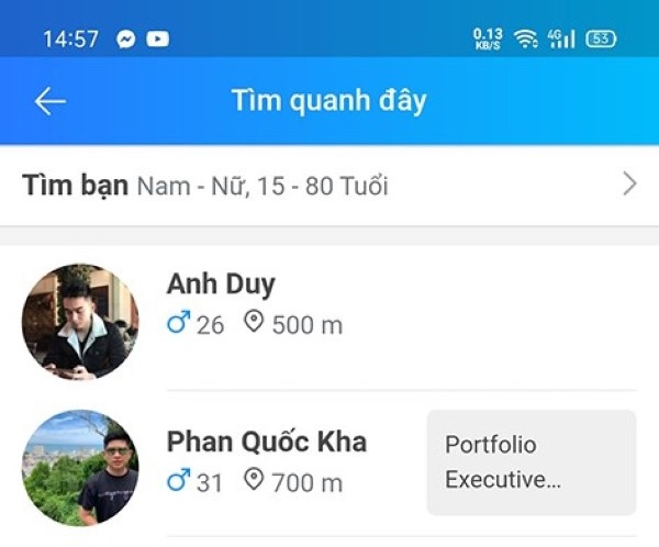 cách tìm bạn quanh đây trên Zalo