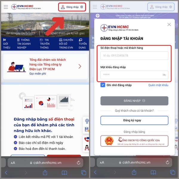 Cách đóng tiền điện qua điện thoại