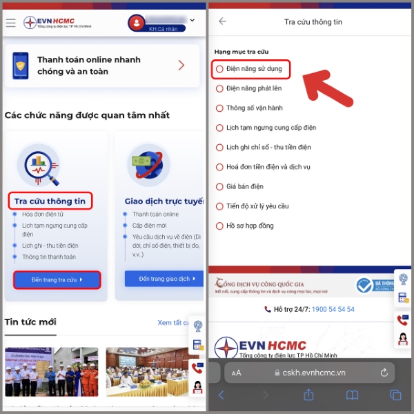 Cách đóng tiền điện qua điện thoại