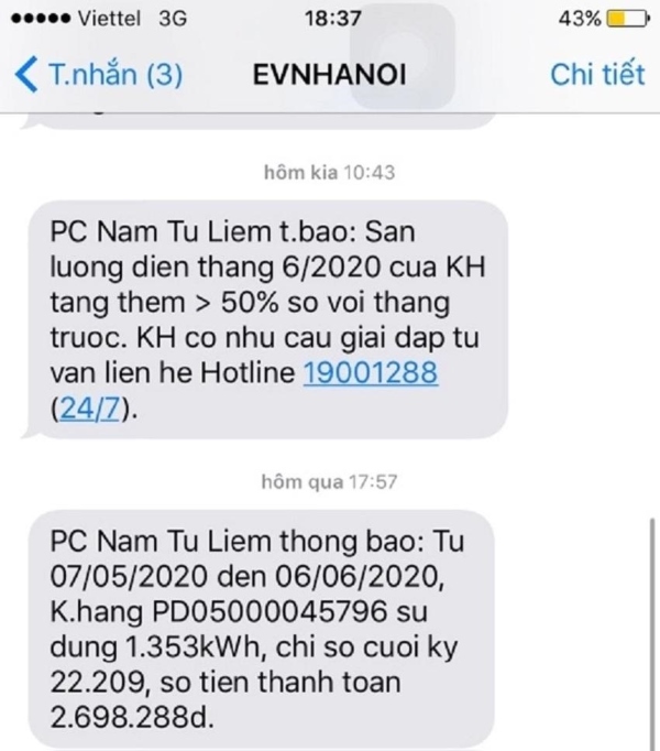 Mã khách hàng đóng tiền điện