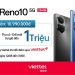 Viettel Store chính thức mở bán OPPO Reno10 5G, giá chỉ 10.990.000đ